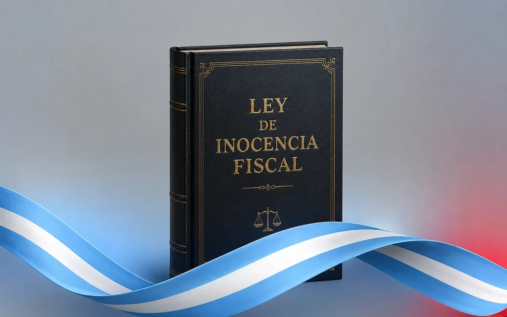 imagen alegórica de la Ley de Inocencia Fiscal argentina