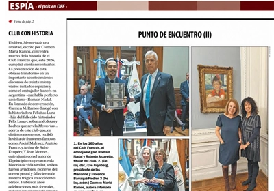 Nota en diario Perfil por el 160 aniversario del Club Francés