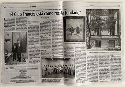 nota 160 aniversario del club francés en la prensa