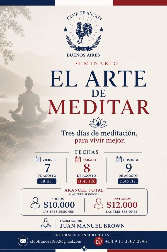 Seminario de meditación en el Club Francés